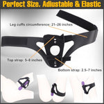 Bdsm Sex Bondage Vibrator Forced Strap Thigh Harness For Women Hands-Free Play, Bondage Restraint Elasticity Adjustable Leg Straps, Couple Kinky Tease Sex Toys Dildos Hitachi Magic Wands Holder