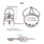 Male Cock Cage Stainless Steel Chastity Device, Comfortable Male Cock Cage Adult Game Sex Toy A350 (1.97 Inch / 50Mm)
