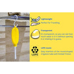 Silicone Travel Douche Kit With Replacement Nozzles, 24 Fl Oz, Easy Storage, Yellow