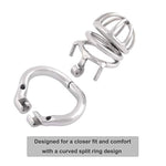 Male Chastity Virginity Lock Ergonomic Design Cock Cage With Tube K1045 (45Mm M Size)