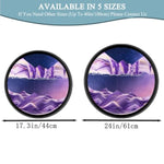 3D Moving Sand Art with 360° Rotating Glass & Solid Wood Frame