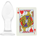 4 Inch Classic Glass Butt Plug With Lube 1Oz | Anal Sex Toys | Butt Plugs | Anal Plugs