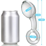 Anal Butt Plug Glass Anal Trainer With Big O Ring Crystal Pleasure Wand Adult Sex Toy For Men Women Couple Play (L)