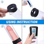 Electric Penis Enlargement Vacuum Pump, 4 Suction Strengths, Rechargeable Automatic High Vacuum Penis Enlargement Extension Pump, Male Couple'S Toys, Comes With Pocket Cat (Upgraded Large)