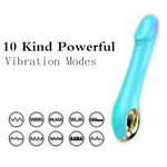 G - Spot Vibrator with 10 Vibration Modes, Rechargeable & Waterproof Silicone Adult Toy for Women, Clitoral & Vaginal Massage
