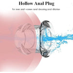 Hollow Vaginal Speculum Peeking Anal Butt Plug, Vagina Expander Tunnel Transparent Anus Dilation Dilator Bdsm Enema Sex Toys For Adult Women Gay Men
