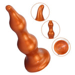 Anal Beads Silicone Butt Plug Big Knot Anal Dildo with Suction Cup Prostate Massage Masturbation Sex Toys for Women Men and Couples (S)