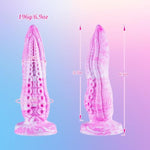 5 Inch Small Tentacle Octopus Dildo Cute Anal Plug With Suction Cup, 6 Inch Realistic Monster Dildo Anal Stretcher For Beginners, Silicone Fantasy Bad Dragon Dildos Sex Toy For Gay Men Women Pink