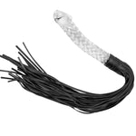 Bdsm Whip With Glass Dildos Leather Flogger Bondage Restraints Realistic Dildo Handle Whips Fetish Sex Toys For Women Men And Couples