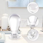 Large Size Glass Butt Plug Crystal Anal Plug Sex Toys Pleasure Bomb Plug Personal Sex Massager For Couple, 4.3 * 2.4In(L)