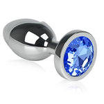 Anal Plug Sex Toys, Metal Anal Butt Plug Anal Trainer with Jewel Base, Adult Sex Toys for Women and Men