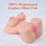 8Lb Torso Sex Doll Selena, Male Sex Toy With Big Boobs And Ultra Soft Ass, Realistic 3D Textured Vaginal And Anal Tunnel Sex Dolls For Men, Male Masturbator Portable Sex Toy For Men (Fair)