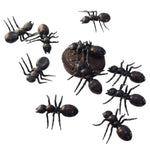 10Pcs Fake Giant Ants Queen Black Ant Realistic Ant Decor Supplies