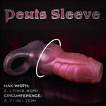 Real Soft Silicone Fantasy Penis Sleeve Selection, Rippled And Knotted Sheath, Sex Toy With Closefit Penis Ring, Male Genital Extender Sexsual Enhancement Device