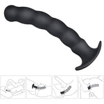 Silicone Anal Plug G-Spot Stimulator Anal Beads Prostate Massage Butt Plug Sex Toy For Men Women (S)