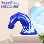 10.8 Inch Realistic Dragon Dildo, Big Knot Soft Liquid Silicone Dildos With Powerful Suction Cups Anal Sex Toys Adult Sex Toy For Women, Blue, 1.0 Count