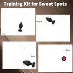 Anal Plug Vibrator Sex Toy, 3Pcs Butt Plugs Anal Toys With Enlarged Base, Training Kit With Remote Control 10 Vibration For Beginners Advanced, Anal Sex Toys For Men Women Couples