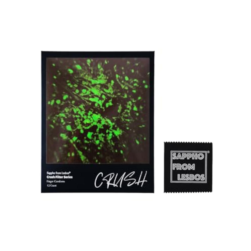 Crush Green 18 Pcs Bundle Ultra-Thin Natural Latex Lubricated Finger Condoms