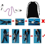 Adjustable Metal Nipple Clamps Entertainment Clip For Women Zr6016 Non-Piercing Nipplerings Clip On Nipple Rings Decorative Clip For Clothing Accessories-Zr2