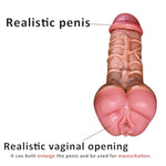 Silicone Soft 2 In 1 Design Pocket Puzzy Dildo Realistic Pocket Pussy Penis Male Masturbators With 3D Textured Lifelike Clitoris Vaginal, Juguetes Sexuales Para Mujer Penes De Sexual Para Hombres