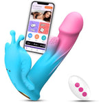 Wearable Vibrator Couples Sex Toys - App Remote Control G Spot Dildo Vibrators With 10 Vibrating & Flapping Modes, Butterfly Panty Vibrator For Clit Anal Sex, Adult Sex Toys & Games For Women Couples
