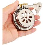 Small Comfortable Stainless Steel Sm Bondage Chastity Lock For Penis Training And Abstinence Male Beginner Cage Penis Chastity Device To Prevent Erection Sex Tools Adult Toys