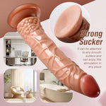 Realistic Dildos Butt Plug Sex Toy - Lifelike Anal Penis With Realistic Bulging Vein - G-Spot Stimulation Dildo With Strong Suction Cup For Men Women Couple Hands-Free Play