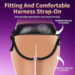 Harness Strap On Vibrating Realistic Dildo, 8” Silicone Dildo With 9 Thrusting Rotating Mode & Heating Mode, Wearable Vibrator Anal G Spot Stimulator Sex Toy For Lesbian Women Men