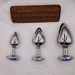 Metal Anal Plug Set, 3Pcs - Sex Toys For Adults, Premium Adult Toys, Durable Anal Toys For Beginners To Advanced Users