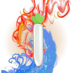 Glass Sex Toy,Crystal Butt Plug Vegetable And Fruit Shape Crystal Dildo Glass Pleasure Wand Butt Plug Clear Dildo G Spot Sex Toy For Beginners And Advanced Players(19Cm)