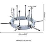Anal Expander, Metal Butt Plug Adjustable Anal Plug Hollow Tunnel Butt Plug Spreader Anal Dilator Anal Sex Toys For Men Women