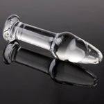 The Gourd Doll Series Crystal Glass Anal Plug Butt Plug Adult Toys Sex Toys G-Spot Stimulator Glass Pleasure Wand Unisex Anal Plug For Couple (12 * 3Cm)