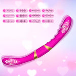 Double Ended Dildo For Lesbian Sex Toys 13.5 Inches Vibrating Dildo With 12 Vibration Mode G-Spot Stimulator Prostate Massager Adult Sex Toys For Couple Double Penetration