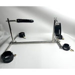 Heavy Sex Machine Duty Stainless Steel Bar Spreader With Dildo Hand Foot Collar Bondage Toture Rack Frame Handcuffs Bdsm Tie Set