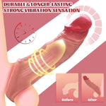 Ultra Soft Silicone Penis Sleeve Extender Bundle - Realistic Lifelike Vibrating Dildo, And Cock Ring Enlarger Set With Remote Control - 9 Modes, Reusable, For Men And Couples