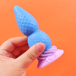 Big Strawberry Anal Plug Adult Sex Toy For Beginner, Fantasy Huge Silicone Butt Plug Trainer, G Spot Anal Adult Toy For Men Women Couples (Blue)