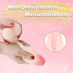 Silicone Soft 2 In 1 Design Lifelike Dildo Realistic Vagina Pocket Pussy Sex Doll Masturbators For Men, Vagina Sex Toys For Men Women Couples