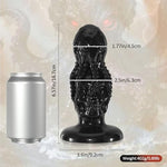 Monster Dildo Large Butt Plug Octopus Anal Dildo with Suction Cup,Huge Skull Anal Plug Anus Dilator Dark Octopus Training Sex Toys for Women Men and Couples(Black)