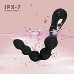 Vibrating Anal Beads Butt Plug, Rechargeable Silicone Anal Vibrator With 7 Vibration Modes Waterproof G-Spot Anal Sex Toy For Men, Women And Couples