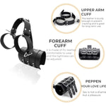 Exquisite Leather Handcuffs Kit Reverse Bondage Bdsm Restraint Sex Toy For Couples Extreme Bondage Sex Toy