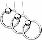 Male Prostate Toy, Stainless Anal Prostate Massage Stimulate Massager Balls Nylon Thread Pull Ring Anal Prostate Massager Vagina Anal Plug Trainer Sex Toys for Adult Women,Men and Couples. (L)