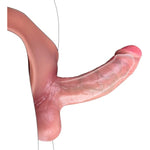 Adult Wearable Realistic Male Penis Sleeve Pants,7.5" Long Dildo Silicone Penis Sheath Underwear,Harness Male Strap On Extender Reusable Condom Stretchy Panties,Sex Toys For Men Couples