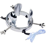 Metal Electric Shock Anal Plug Anal Expander Stainless Steel Adjustable Butt Massage Plug Electric Shock Set