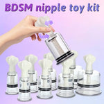Pussy Pump Set 8 Pcs Clit & Nipple Suckers for Enhanced Sensitivity Women