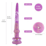 17.7" Silicone Tentacle Toy with Dog Knot, Ultra-Long 15.75" Insertable Fantasy Dong, Tower-Shaped Anal Plug with KlicLok System, Fantasy Series