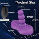 3 In 1 Anal Vibrator Dildo For Men & Women - Prostate Perineum Massager & G-Spot Clitoral Stimulator,Sit & Ride Sex Toys With 9 Vibration Modes & 5 Speeds,Rechargeable Remote Control & Ipx7 Waterproof