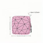 Sanitary Napkin Storage Bag Menstrual Cup Pouch Period Bag for Teen Girls Portable Menstrual Pad Sanitary Napkin Storage Tampons Holder for Purse (Pink M)