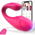 Remote Control G-Spot Vibrator For Women - Adult Sex Toys Vaginal Anal Dildo Massager With Global App Control & 18 Intense Vibrating Modes, Wearable Panty Clitoris Stimulator With Realistic Glans