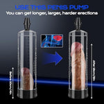 Penis Vacuum Pump, Manual Penis Enlarger Enlargement Extend Pump Air Pressure Air Pump Strengthen The Tightening Enhancer Extender Device For Men With Vacuum Tight Power Toy Wit 3Pcs Suction Sleeves