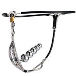 Metal Female Chastity Belt Dildo Panties Strap On Toys For Lesbians Strapon Masturbation, With Butt Plug Lock Chasity Belt For Women Dildo Underwear Anal Plug Strap On Toys For Couples,Men